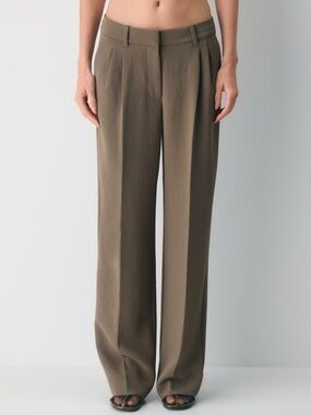 The Effortless Pant Lo-Rise Crepette - Cola Taupe - Tall 12